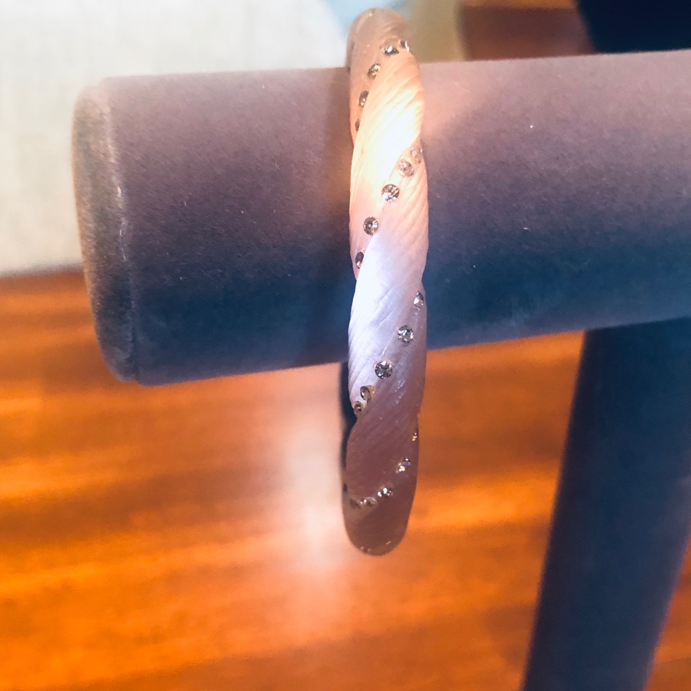 Alexis Bittar Blush Twisted Bangle